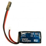 Аккумулятор BlueMAX Li-Po 7.4V 1200mah 20C PEQ/AN-15 19.8 x 31 x 54 mm